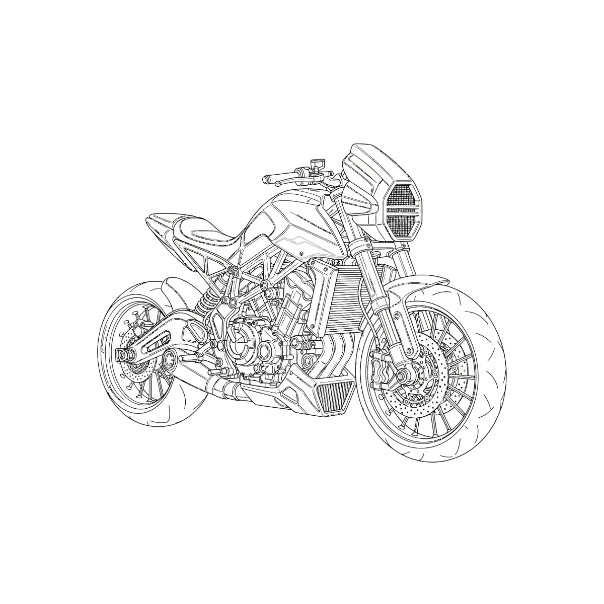 バイクのイラスト