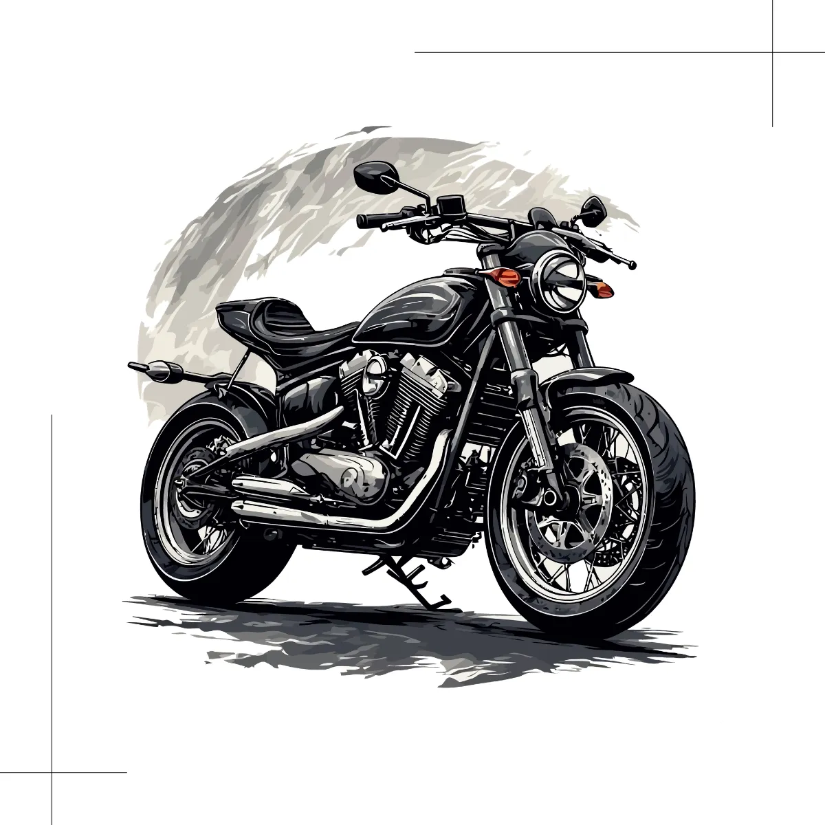 バイクのイラスト