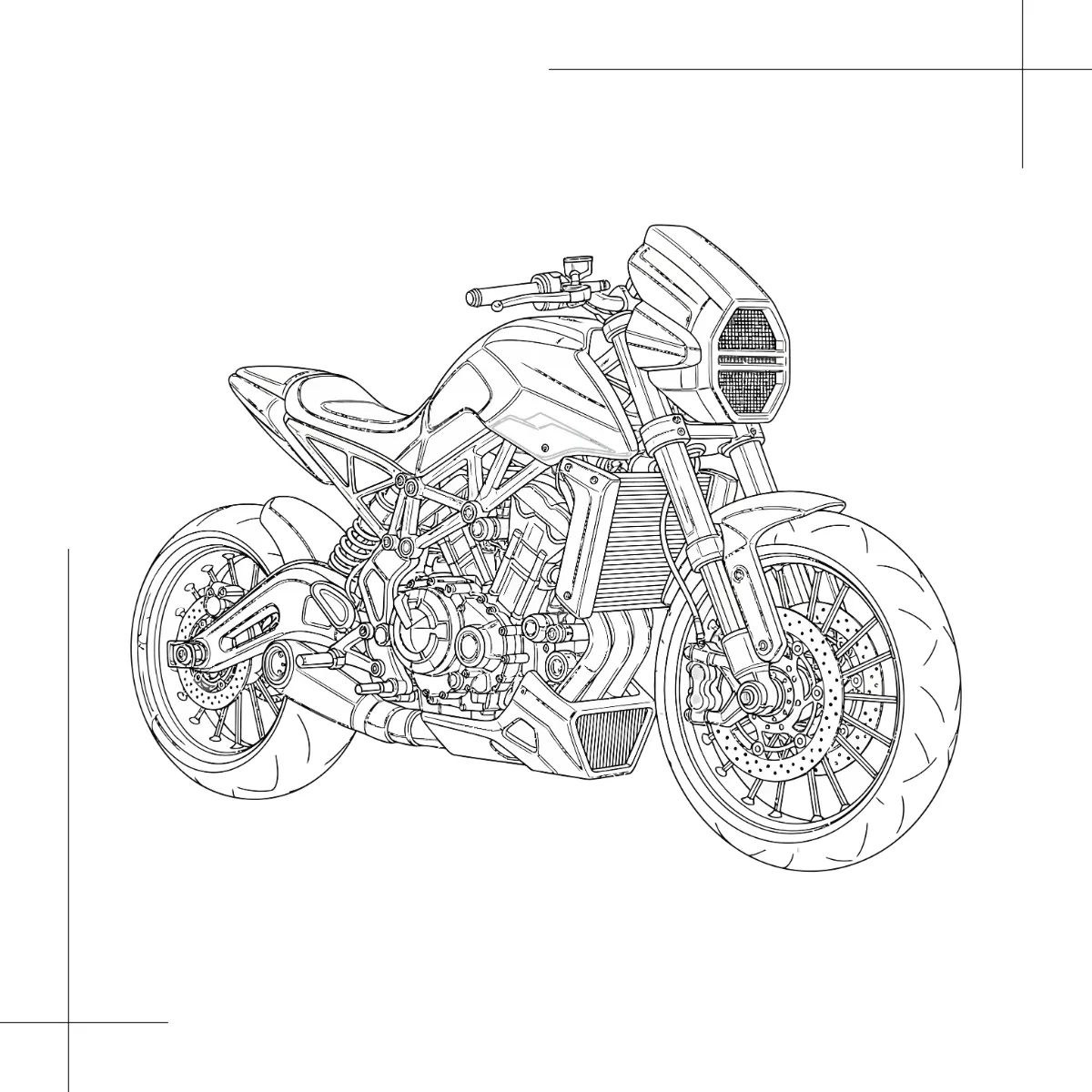 バイクのイラスト